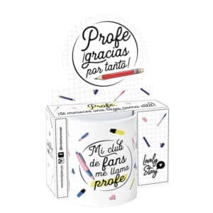 Taza 330 ml Mi Club de Fans Me Llama Profe – Regalo Original para Profesores